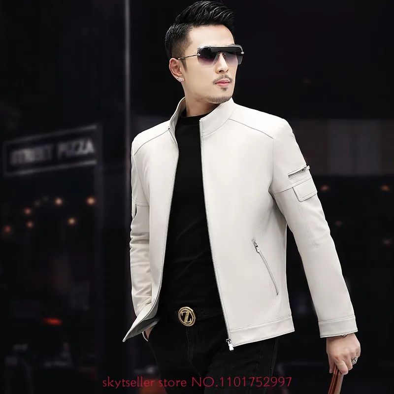High Quality Genuine Leather Jacket Men sheepskin coat Leather Coat Mens motorcycle Jacket
High Quality Genuine Leather Jacket Men sheepskin coat Leather Coat Mens motorcycle Jacket