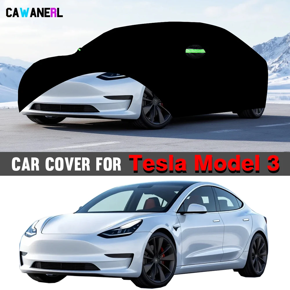 Black Car Cover Anti UV Sun Rain Snow Wind Dust Resistant Waterproof Auto Cover For Tesla Model 3 2017-2026
Black Car Cover Anti UV Sun Rain Snow Wind Dust Resistant Waterproof Auto Cover For Tesla Model 3 2017-2026