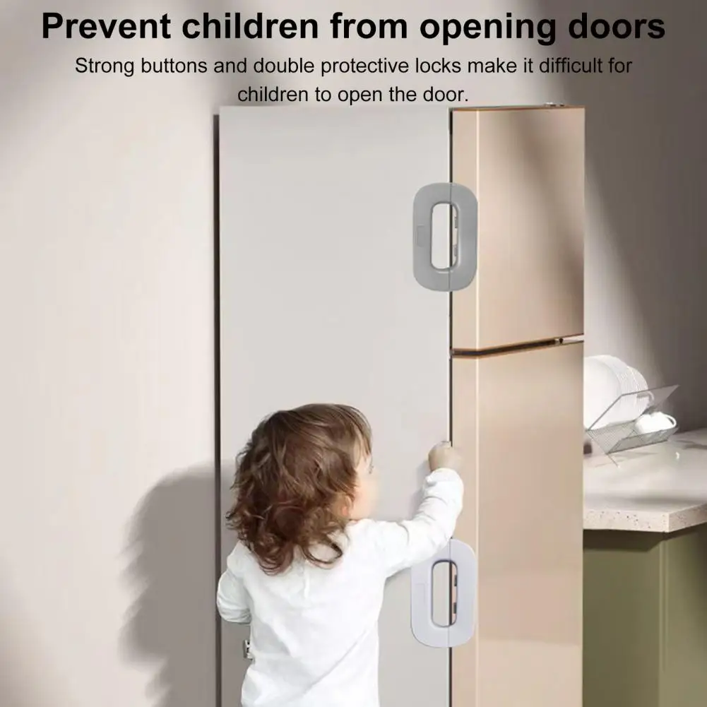 11.1*6.6cm Child Safety Refrigerator Lock Self-adhesive Drawer Cupboard Oven Fridge Door Baby Proof Latch Lock Safety Buckle 
11.1*6.6cm Child Safety Refrigerator Lock Self-adhesive Drawer Cupboard Oven Fridge Door Baby Proof Latch Lock Safety Buckle