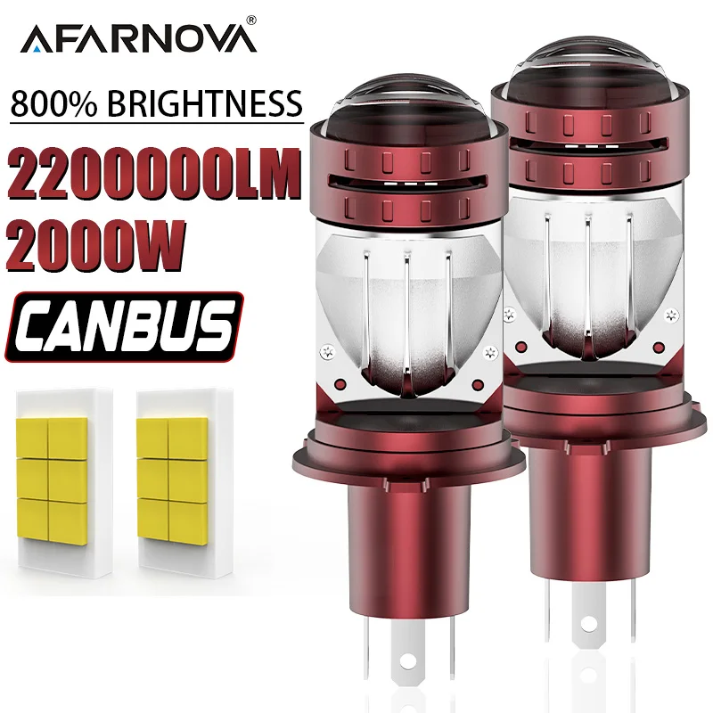 Объектив проектора H4 Светодиодная лампа для фар Супер яркая Canbus High-Power 9003 Hb2 Диод ближнего и дальнего света 1:1 Plug & Play 12 В 24 В 9 В
Объектив проектора H4 Светодиодная лампа для фар Супер яркая Canbus High-Power 9003 Hb2 Диод ближнего и дальнего света 1:1 Plug & Play 12 В 24 В 9 В