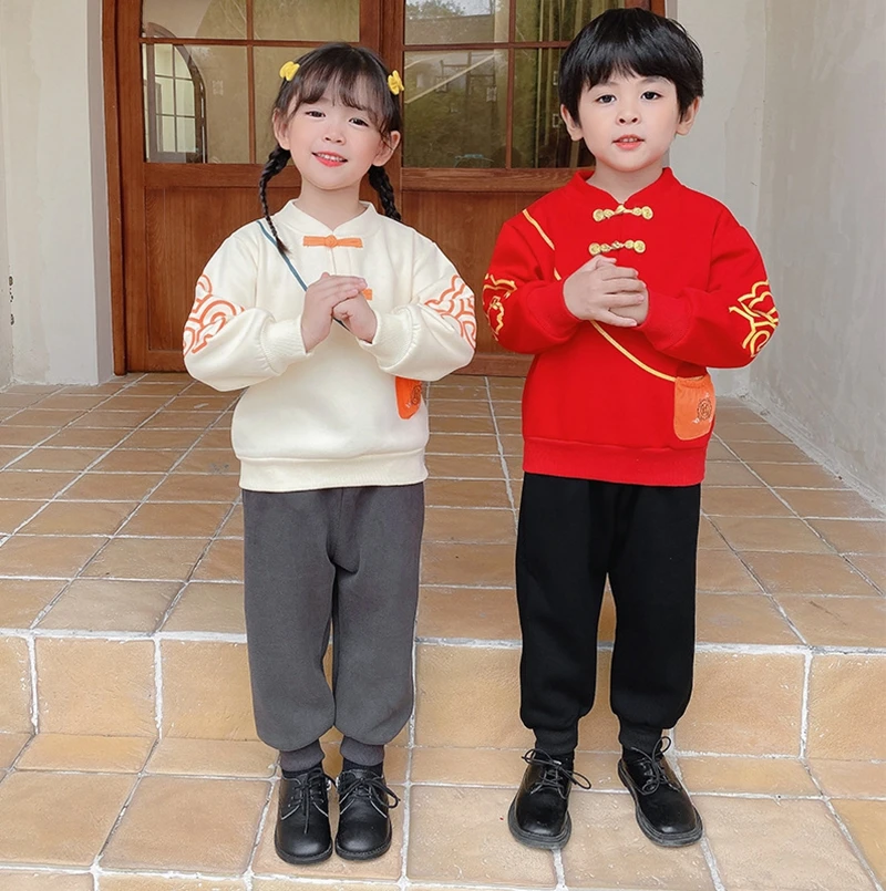 Детская зимняя одежда Hanfu китайская Новогодняя одежда Tang бархатная одежда для малышей в китайском стиле Новогодняя одежда для мальчиков и девочек
Детская зимняя одежда Hanfu китайская Новогодняя одежда Tang бархатная одежда для малышей в китайском стиле Новогодняя одежда для мальчиков и девочек