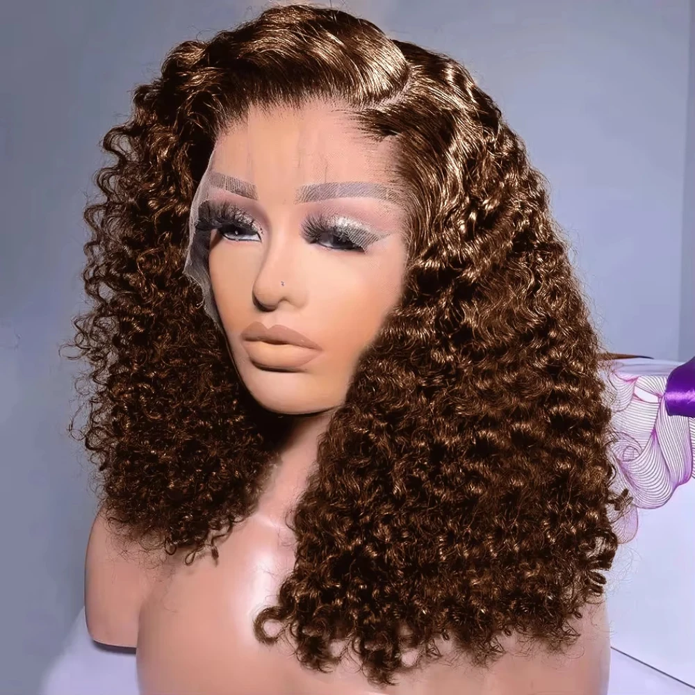 Chocolate Brown Curly Deep Wave Bob Wig 13x4 Transparent Lace Front Wigs Human Hair 4x4 Close Lace Bob Wig Pre Plucked For Women
Chocolate Brown Curly Deep Wave Bob Wig 13x4 Transparent Lace Front Wigs Human Hair 4x4 Close Lace Bob Wig Pre Plucked For Women