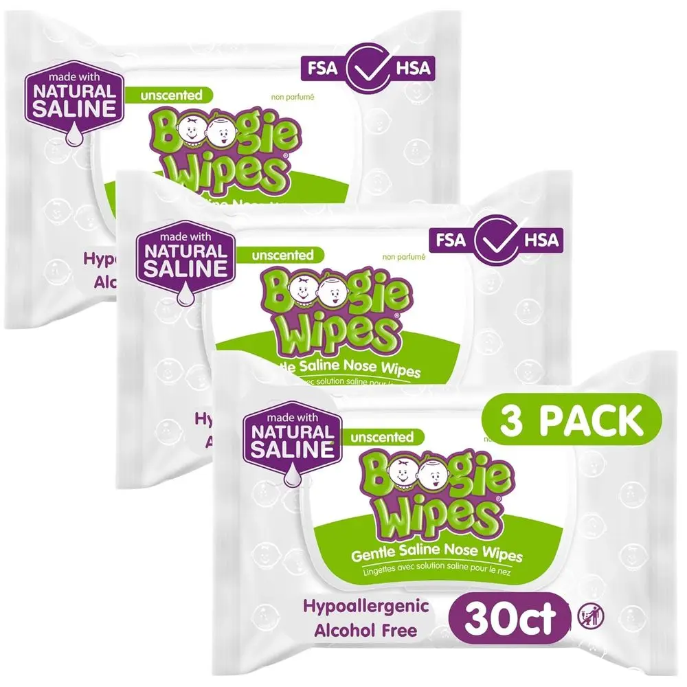 Vitamin E Enriched Natural Saline Baby Nose Wipes, Unscented, 30 Count x 3 Packs
Vitamin E Enriched Natural Saline Baby Nose Wipes, Unscented, 30 Count x 3 Packs
