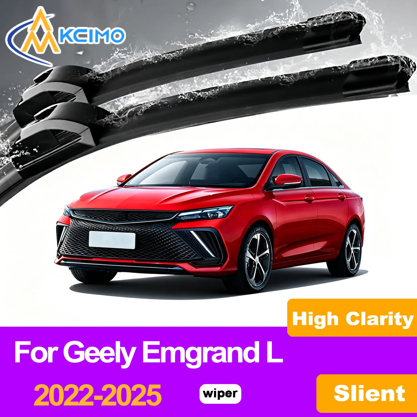 KCIMO 2PCS Front Windshield Wiper Blades For Geely Emgrand L 2022-2025, High Performance & Clear Vision in All Weather
KCIMO 2PCS Front Windshield Wiper Blades For Geely Emgrand L 2022-2025, High Performance & Clear Vision in All Weather