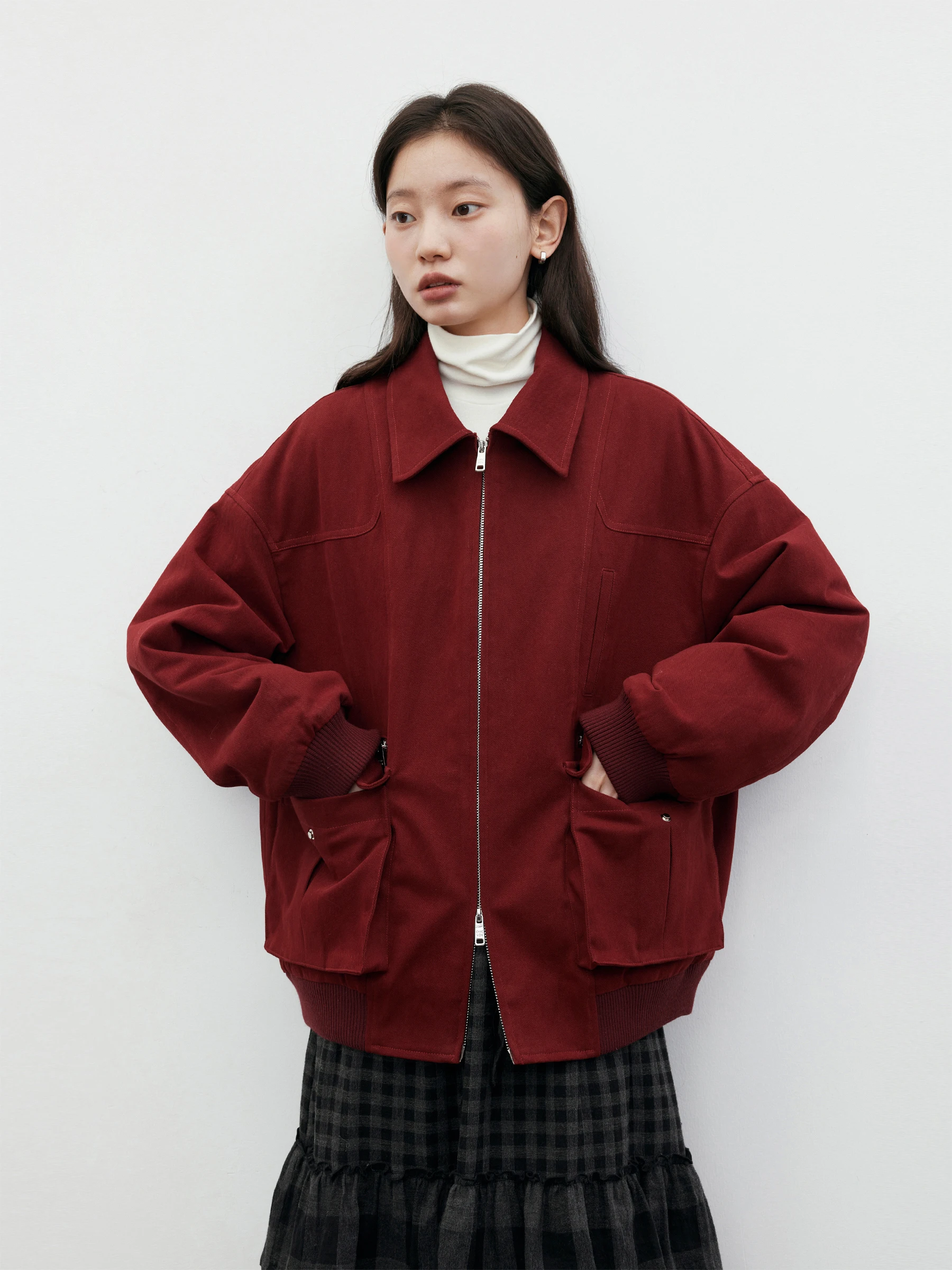 CHICVEN Casual Loose Cotton Jaet Vintage Warmth Windproof Women's ort Outerwear Long Sve Zipper Closure Color
CHICVEN Casual Loose Cotton Jaet Vintage Warmth Windproof Women's ort Outerwear Long Sve Zipper Closure Color