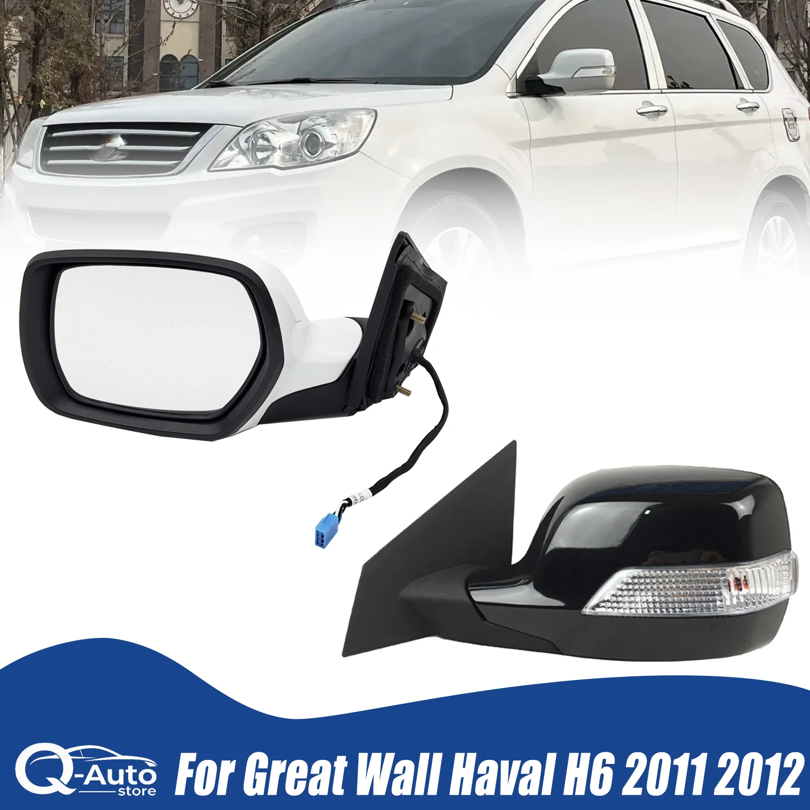 6 Wires Side rearview mirror assembly For Great Wall Haval H6 2011 2012 Electric adjustable turn signal mirror heating Car part
6 Wires Side rearview mirror assembly For Great Wall Haval H6 2011 2012 Electric adjustable turn signal mirror heating Car part