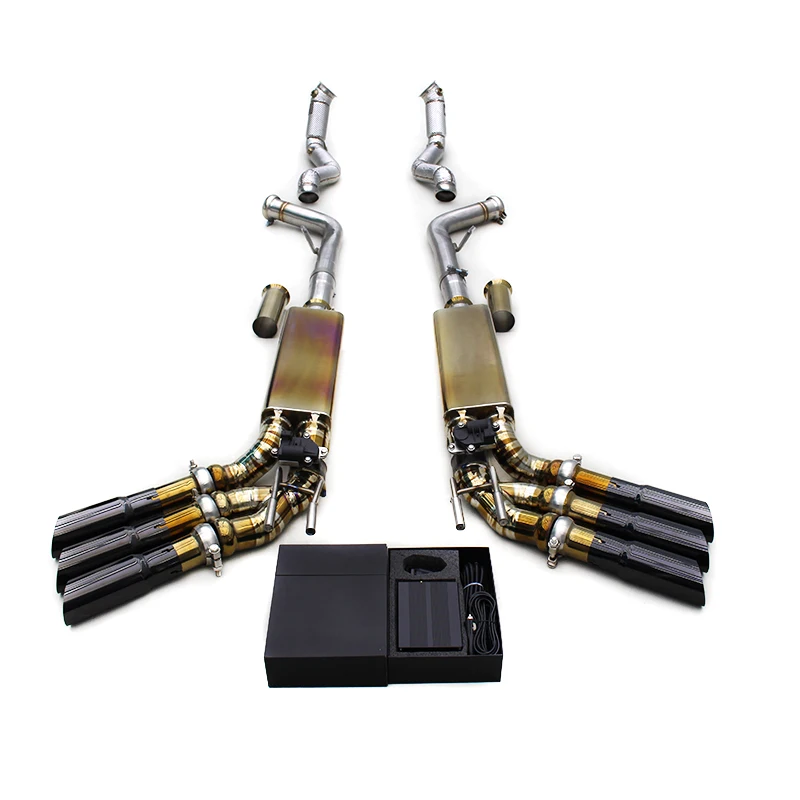 SUS304 Free Flow Downpipe + Lightweight Titanium Valvetronic Muffler For Mercedes-Benz G63 AMG W464 4.0T 2019-2024
SUS304 Free Flow Downpipe + Lightweight Titanium Valvetronic Muffler For Mercedes-Benz G63 AMG W464 4.0T 2019-2024