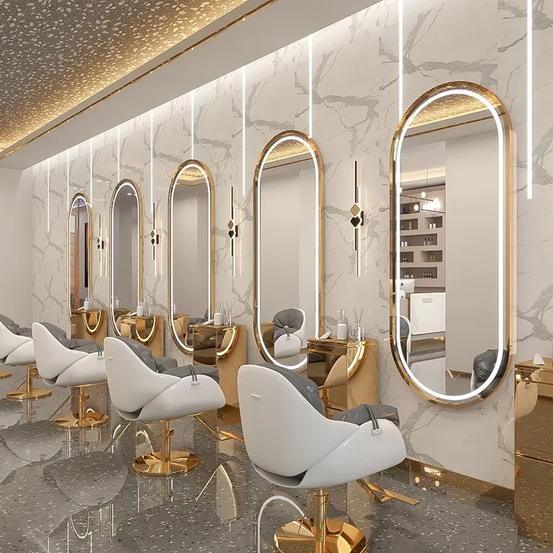 【Hot】Hair Salon Furniture Barber Shop Mirror Station with Led Light Wall Mounted Hairdressing Mirror Touch Screen Mirror
【Hot】Hair Salon Furniture Barber Shop Mirror Station with Led Light Wall Mounted Hairdressing Mirror Touch Screen Mirror