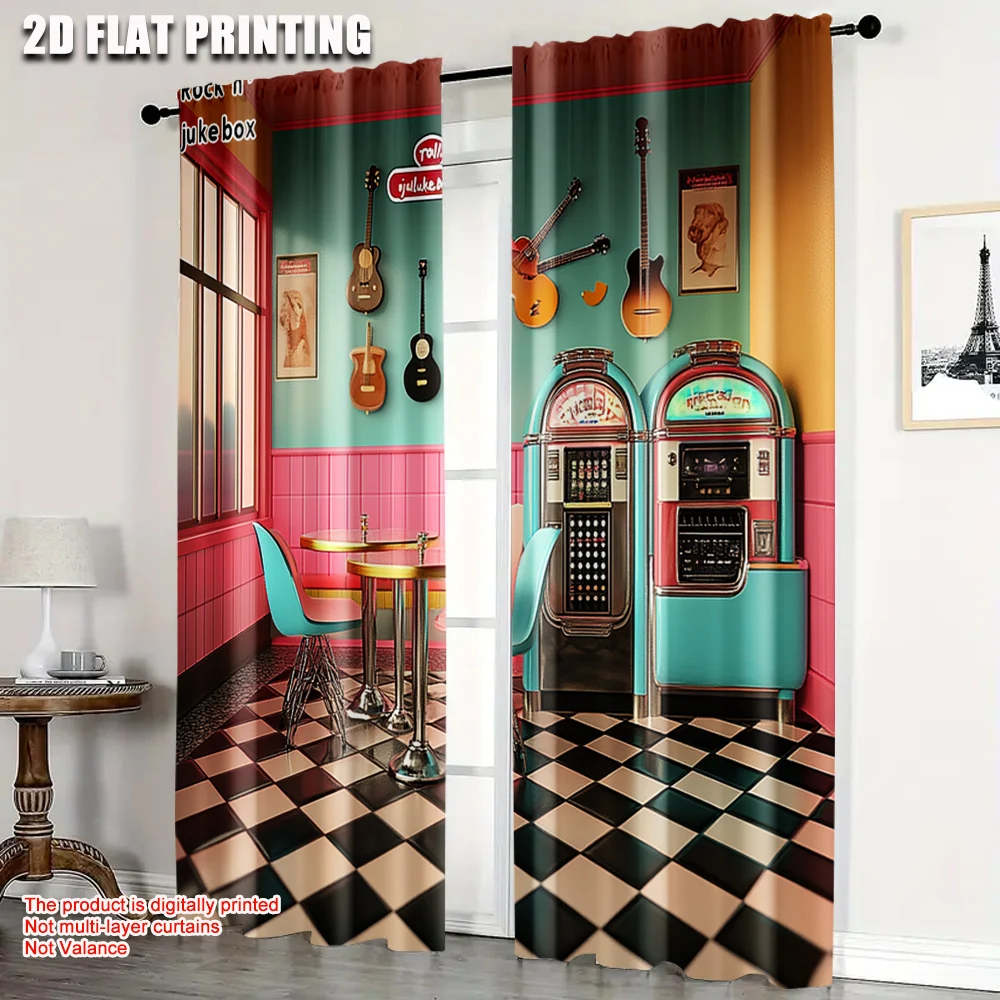 2pcs, Curtains&Drapes 2D print Retro Rock & Roll Party Machine Washable Polyester (without rod) Stuff Clearance Ldeal for Living
2pcs, Curtains&Drapes 2D print Retro Rock & Roll Party Machine Washable Polyester (without rod) Stuff Clearance Ldeal for Living
