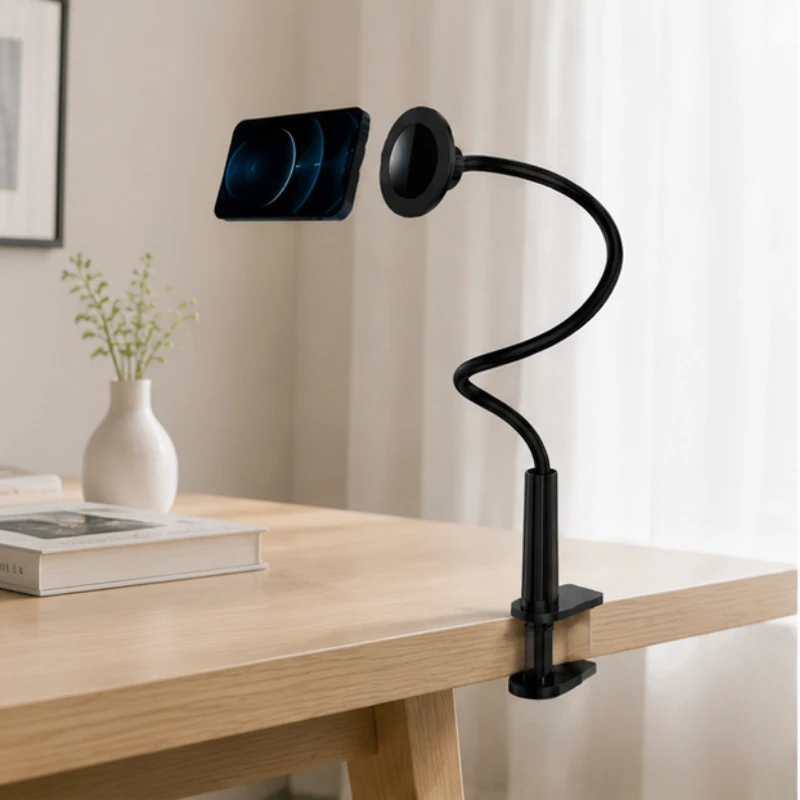 360° Magnetic Phone Holder Lazy Stand for Mobile, Portable Flexible Bracket Desktop Bed Desk Mount Compatible with iPhone
360° Magnetic Phone Holder Lazy Stand for Mobile, Portable Flexible Bracket Desktop Bed Desk Mount Compatible with iPhone