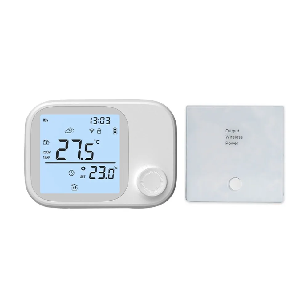 Smart WIFI Wall-hung Gas Boiler Thermostat Remote RF433 Wireless one-to-one Control via Mobile Phone for Water Floor Heating
Smart WIFI Wall-hung Gas Boiler Thermostat Remote RF433 Wireless one-to-one Control via Mobile Phone for Water Floor Heating