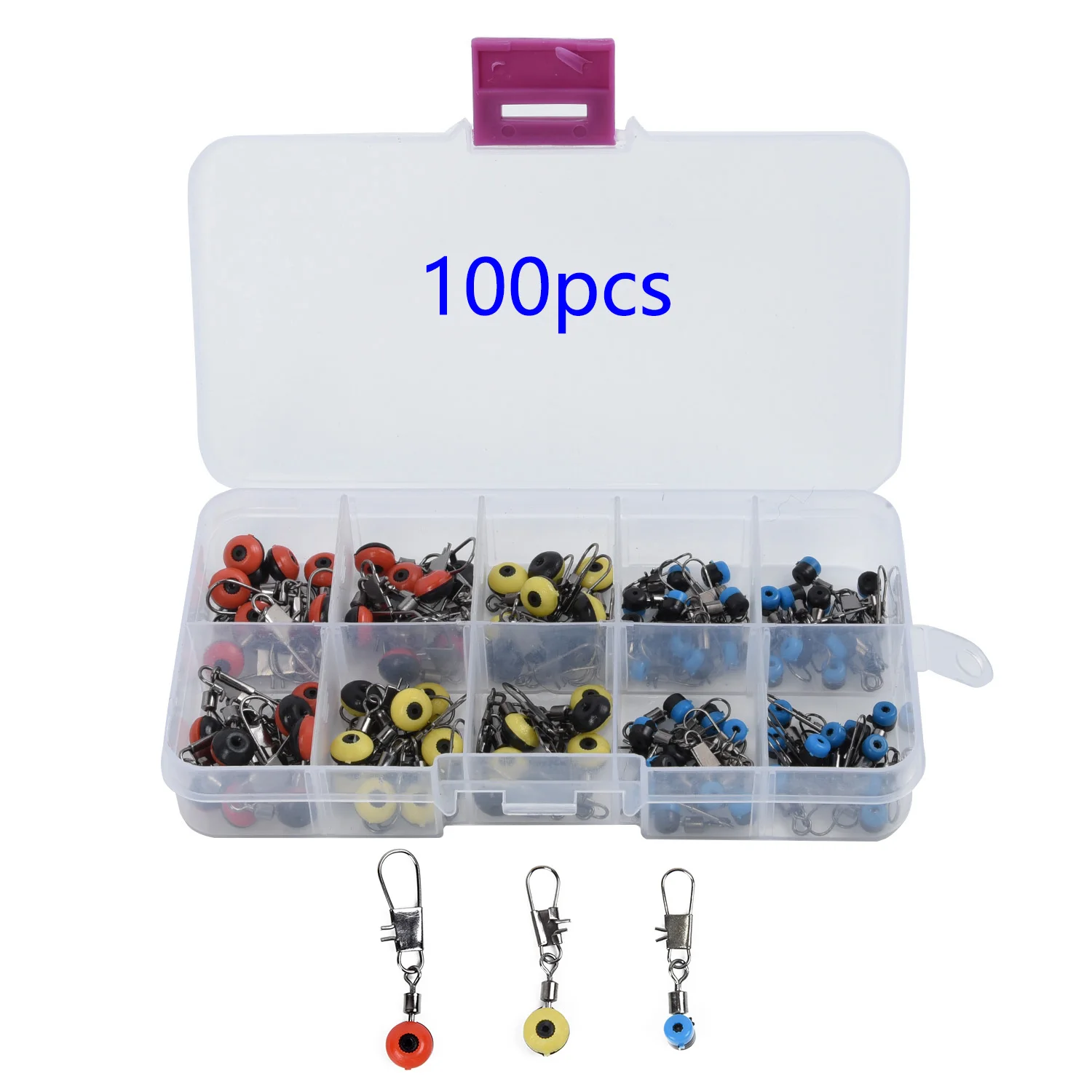 Hooks Connector Equipment Attachment Adapter Outdoor Sports Swivel Snap 100 Pcs/set Box Plastic Interlock Big Style Fishing
Hooks Connector Equipment Attachment Adapter Outdoor Sports Swivel Snap 100 Pcs/set Box Plastic Interlock Big Style Fishing