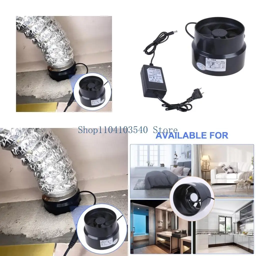 02DC 12V Extractor Fan Low Noise Inline Duct Hydroponic Air Blower Exhaust Fan for Home Bathroom Grow Room Ventilation
02DC 12V Extractor Fan Low Noise Inline Duct Hydroponic Air Blower Exhaust Fan for Home Bathroom Grow Room Ventilation