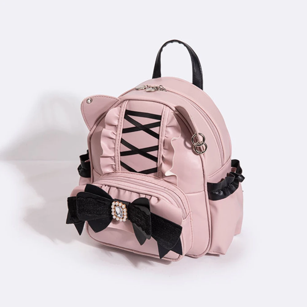 Japanese Bow Backpack Tote Cute Lace Cat Ear Student Large Capacity Women's Handbag Single Shoulder Bag
Japanese Bow Backpack Tote Cute Lace Cat Ear Student Large Capacity Women's Handbag Single Shoulder Bag