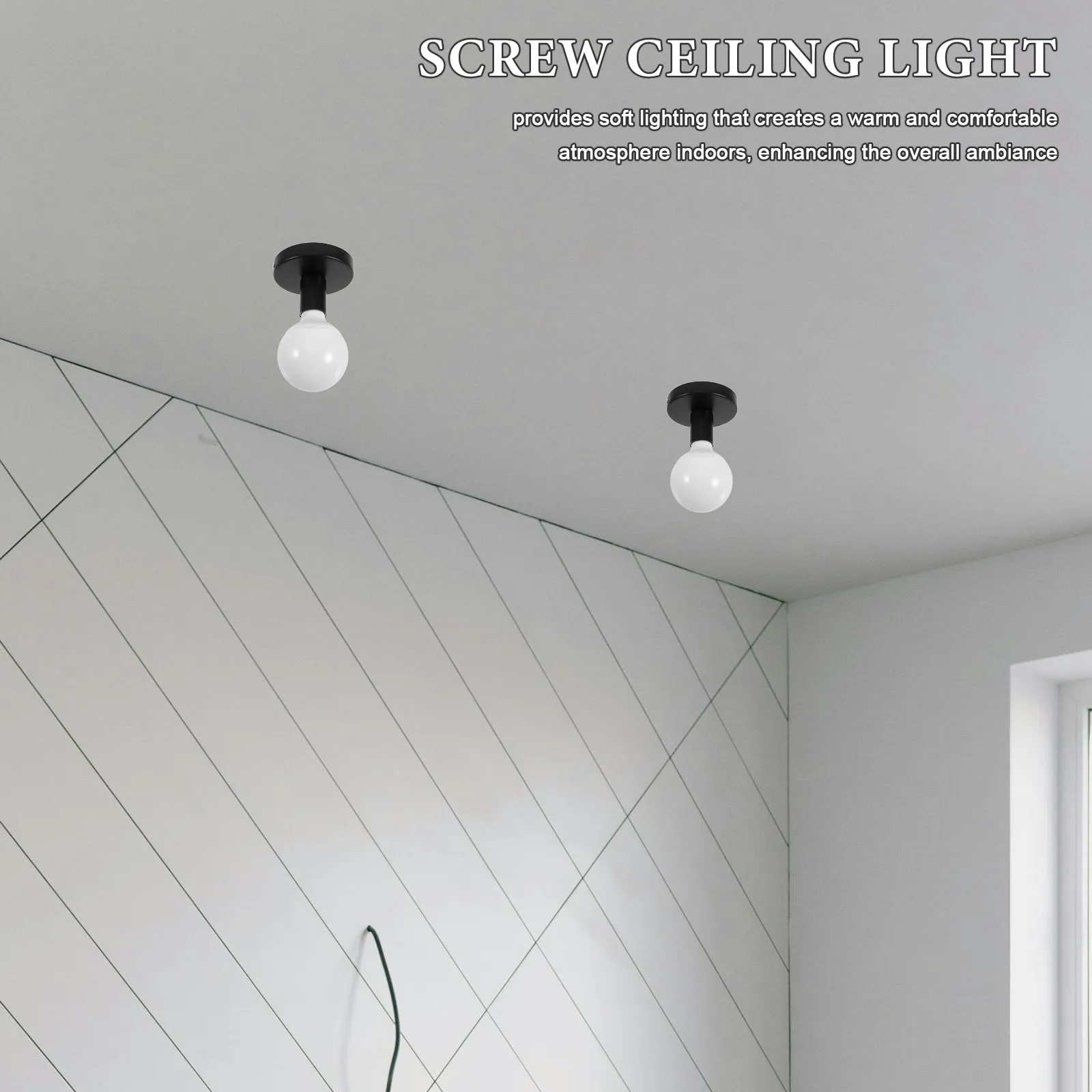 Vintage Industrial E27 Screw Flush Mount Ceiling Light Mini Retro Fixture for Balcony Hallway Entryway Soft Cozy Lighting Retro
Vintage Industrial E27 Screw Flush Mount Ceiling Light Mini Retro Fixture for Balcony Hallway Entryway Soft Cozy Lighting Retro