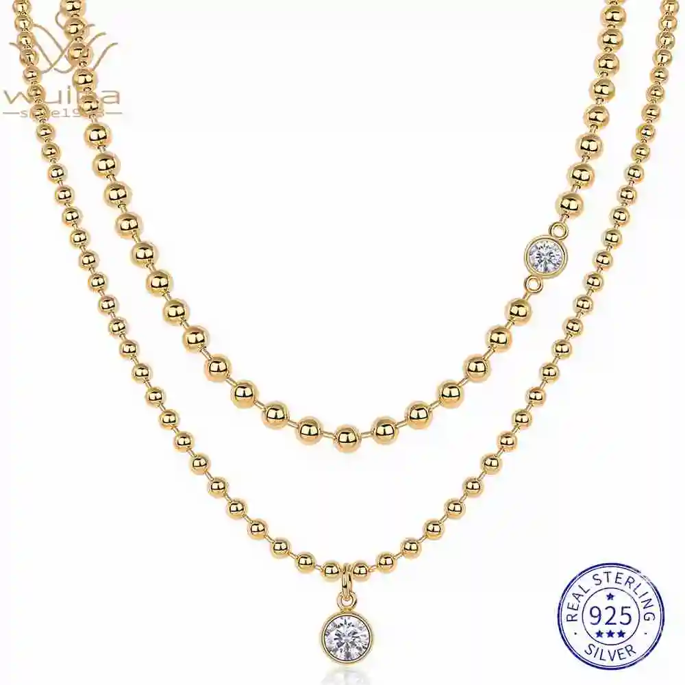 WUIHA 100% 925 Sterling Silver VVS D Color 1 CT Real GRA Moissanite Diamonds Bubbles Pendant Necklace Fine Jewelry Wholesale
WUIHA 100% 925 Sterling Silver VVS D Color 1 CT Real GRA Moissanite Diamonds Bubbles Pendant Necklace Fine Jewelry Wholesale