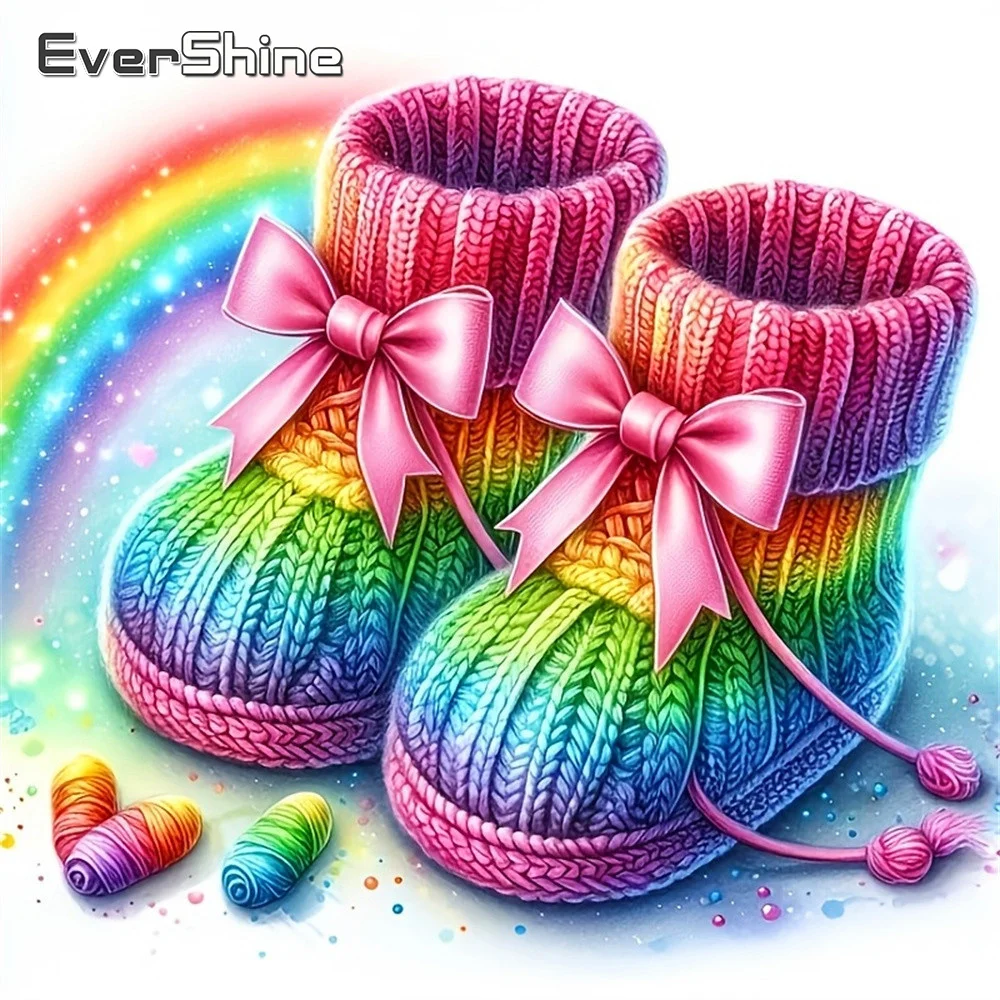 EverShine New Arrival Diamond Mosaic Shoes Picture Rhinestones Embroidery Rainbow Diamond Painting Needlework Handmade Gift
EverShine New Arrival Diamond Mosaic Shoes Picture Rhinestones Embroidery Rainbow Diamond Painting Needlework Handmade Gift