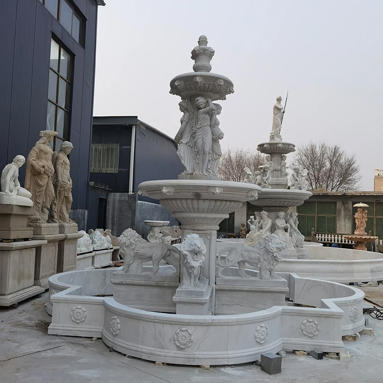 Large Size Garden Outdoor Carved White Natural Marble Fountains and Statue Deposit Only
Large Size Garden Outdoor Carved White Natural Marble Fountains and Statue Deposit Only