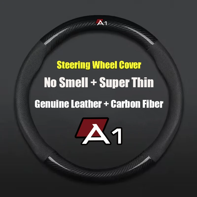 For Audi A1 38cm Non-slip Car Steering Wheel Cover Carbon Fiber Ultra-thin Leather Auto Interior Accessories
For Audi A1 38cm Non-slip Car Steering Wheel Cover Carbon Fiber Ultra-thin Leather Auto Interior Accessories