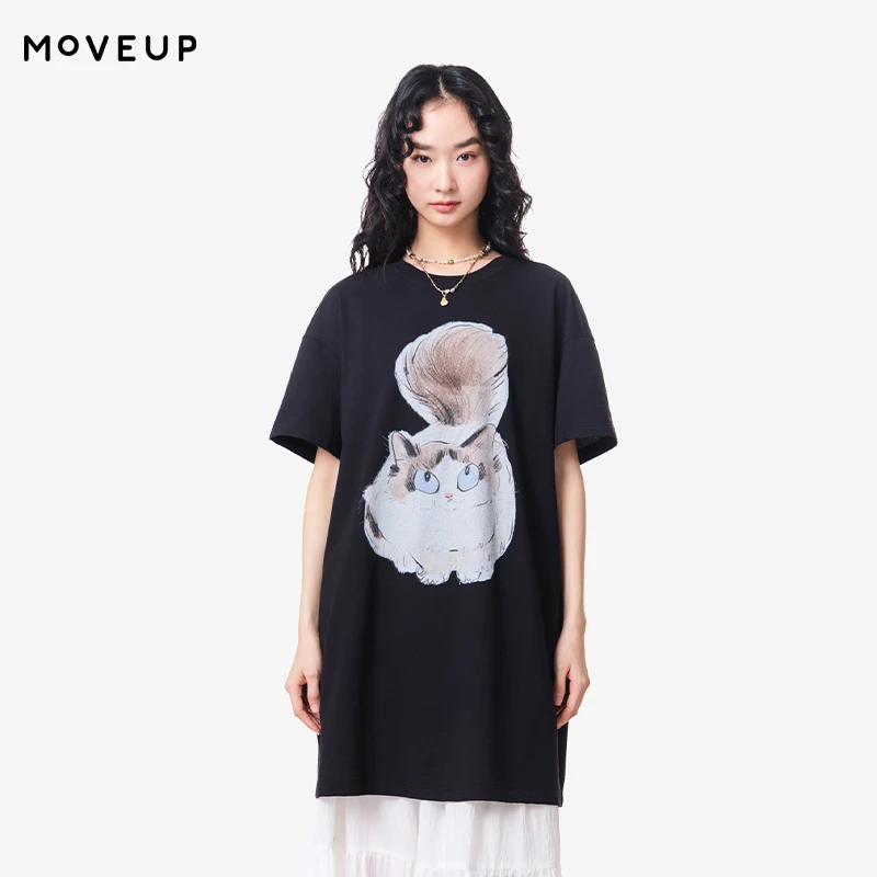 MOVEUP Short Sleeved Round Neck T-Shirt 2026 Summer New Drop Sleeves Cartoon Cat Print Loose Commuting Top For Women 3ELX10527
MOVEUP Short Sleeved Round Neck T-Shirt 2026 Summer New Drop Sleeves Cartoon Cat Print Loose Commuting Top For Women 3ELX10527