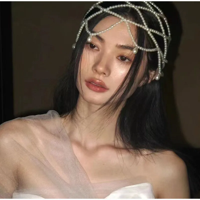 Ethnic Style Retro Bridal Water Droplet Imitation Pearl Headpiece Handmade Bead Jewelry Fashionable Mesh Hair Accessories
Ethnic Style Retro Bridal Water Droplet Imitation Pearl Headpiece Handmade Bead Jewelry Fashionable Mesh Hair Accessories