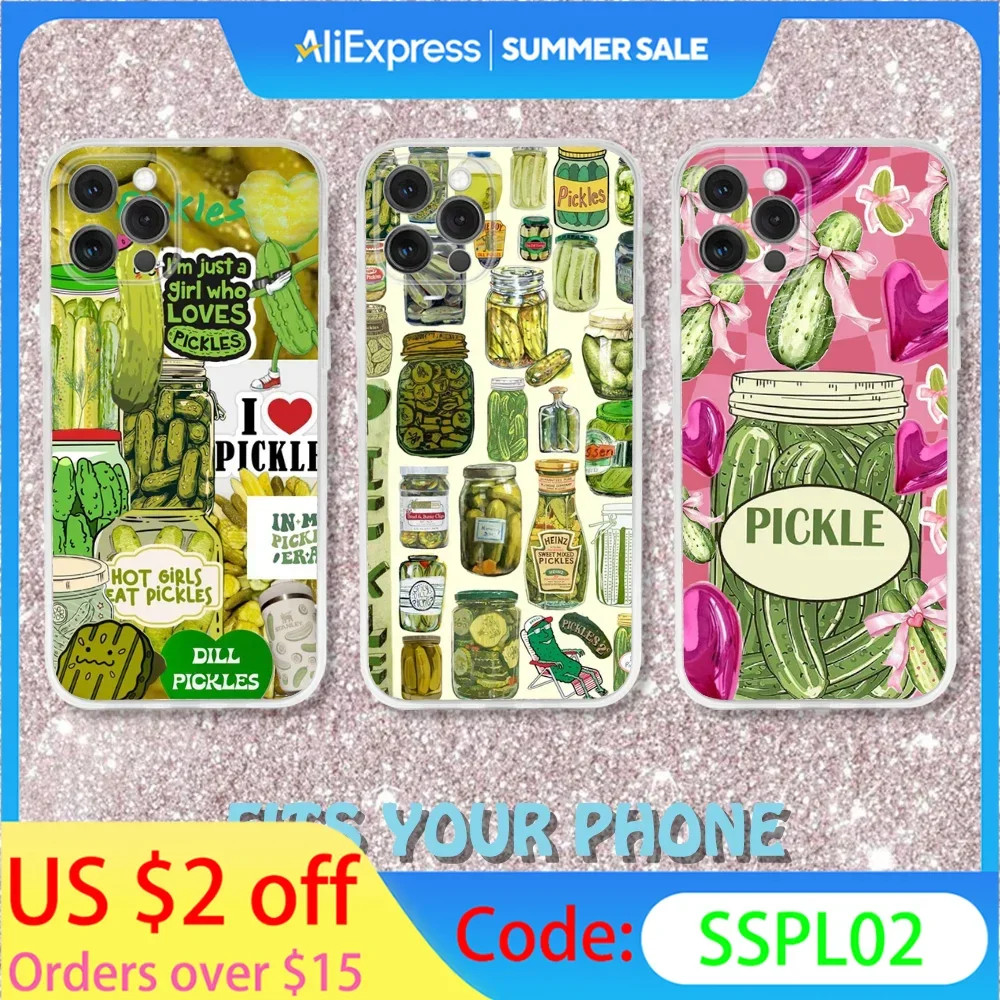 Pickles Canned Phone Case For iPhone 16,15,14,13,12,11 Pro,Max,Plus,X,XS,XR,SE,Mini Transparent Silicone Soft
Pickles Canned Phone Case For iPhone 16,15,14,13,12,11 Pro,Max,Plus,X,XS,XR,SE,Mini Transparent Silicone Soft