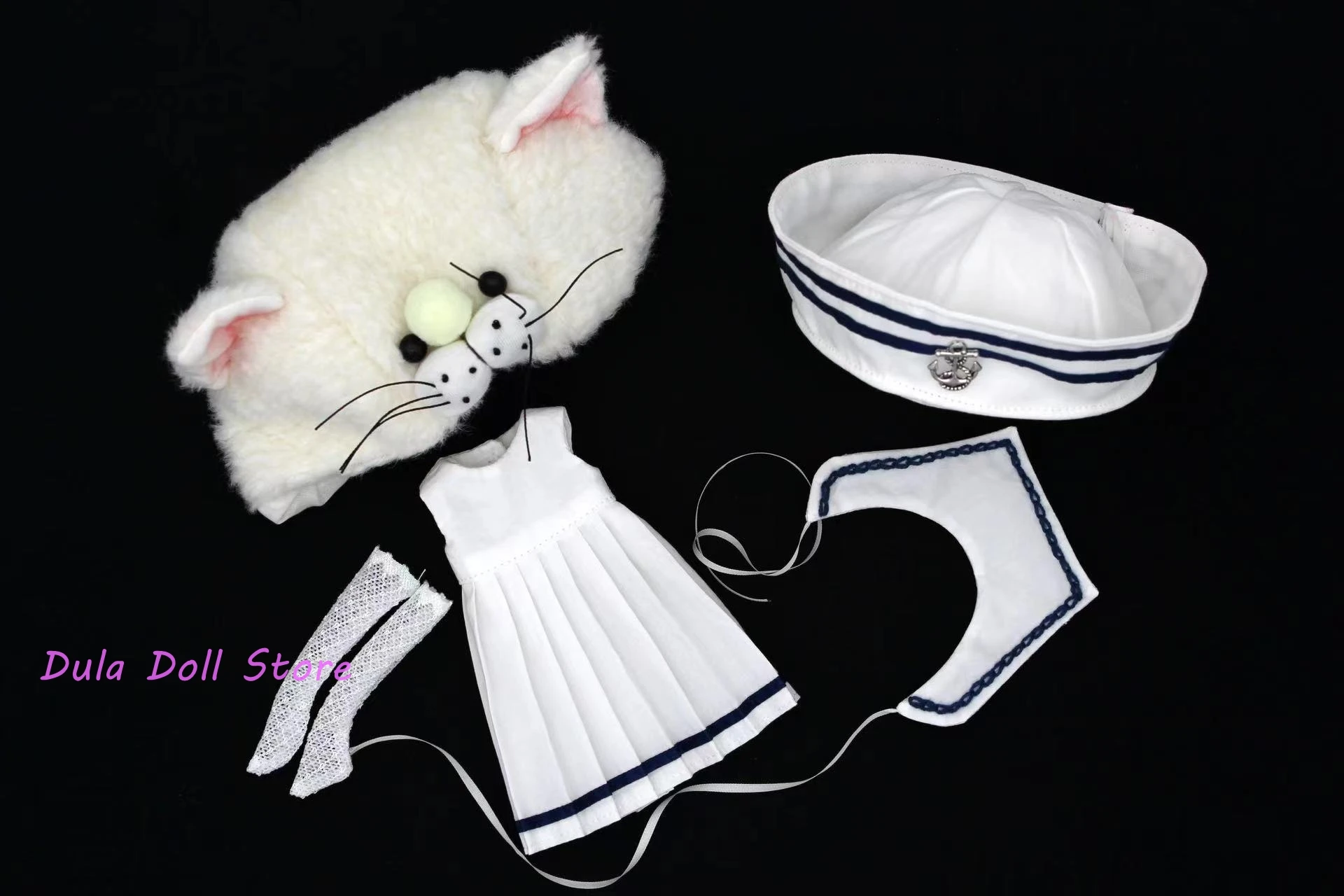 Одежда для куклы Dula, платье белого цвета, костюм моряка с котенком, юбка Blythe ob24 Azone Licca ICY JerryB 1/6, аксессуары для кукол Bjd
Одежда для куклы Dula, платье белого цвета, костюм моряка с котенком, юбка Blythe ob24 Azone Licca ICY JerryB 1/6, аксессуары для кукол Bjd