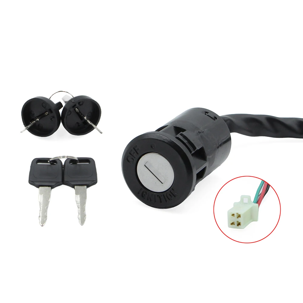 4 Wire Pin Ignition Switch Key Set For 50cc 70cc 90cc 110cc 125cc 150cc Chinese Pit Dirt Bike ATV Quad 4 Wheeler Scooter Parts
4 Wire Pin Ignition Switch Key Set For 50cc 70cc 90cc 110cc 125cc 150cc Chinese Pit Dirt Bike ATV Quad 4 Wheeler Scooter Parts