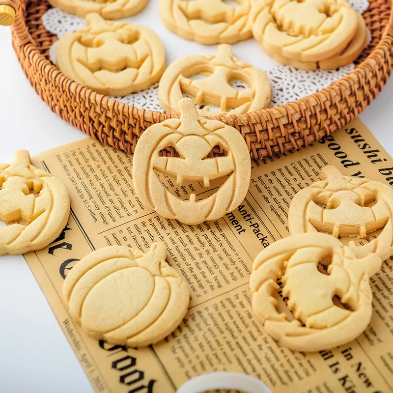 DIY Halloween Pumpkin Ghost Biscuit Cookie Cutter Mold Pumpkin Stamp Fondant Cake Cutter DIY Baking Tool for Kids
DIY Halloween Pumpkin Ghost Biscuit Cookie Cutter Mold Pumpkin Stamp Fondant Cake Cutter DIY Baking Tool for Kids