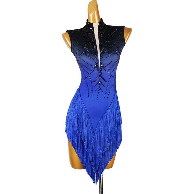 Ballroom Latin Dance Dress for Women Competition High Neck Salsa Tassel Dresses Sleevless Rumba Samba Party Dancewear Costume
Ballroom Latin Dance Dress for Women Competition High Neck Salsa Tassel Dresses Sleevless Rumba Samba Party Dancewear Costume