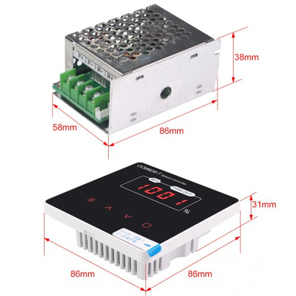 DC Fan Speed Controller Touch Screen Panel Adjustment Switch 5-24V 5A Digital Display Fan Speed Regulator Switch Speed Governor
DC Fan Speed Controller Touch Screen Panel Adjustment Switch 5-24V 5A Digital Display Fan Speed Regulator Switch Speed Governor