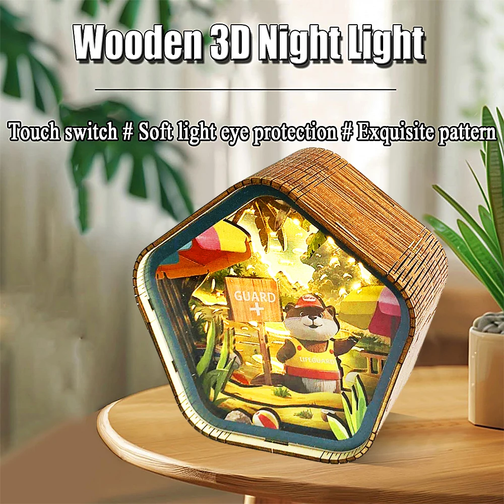 Lifeguard Otter LED Night Light Lamp with Hexagonal Shape for Home and Office Decoration
Lifeguard Otter LED Night Light Lamp with Hexagonal Shape for Home and Office Decoration