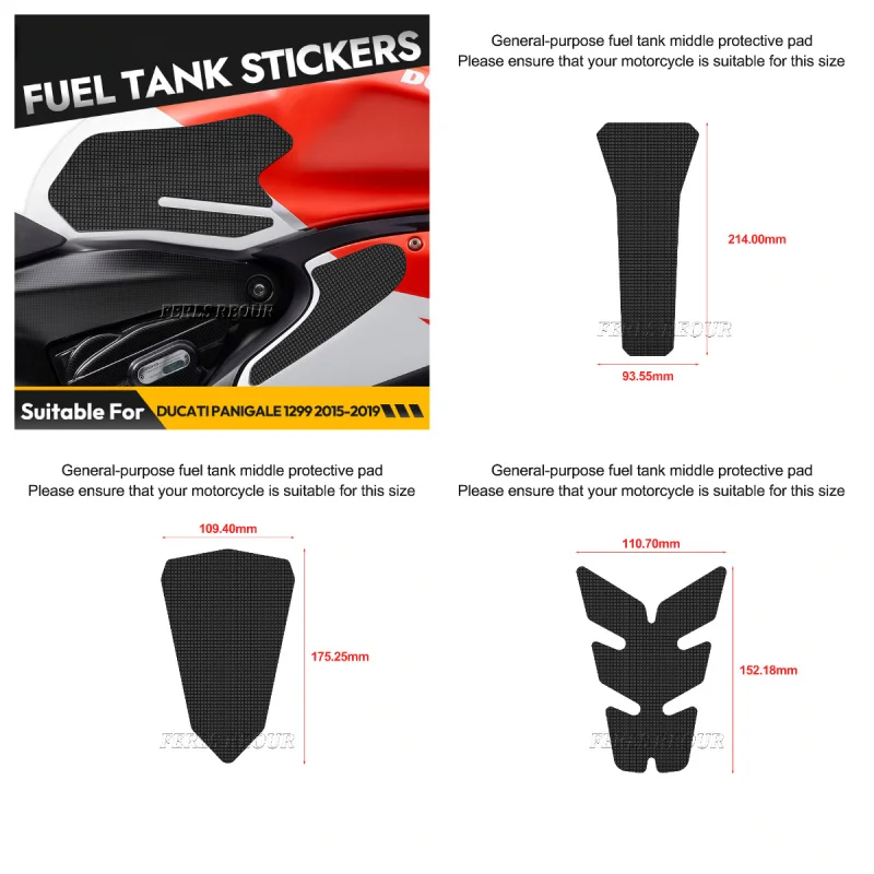 Motorcycle Rubber Fuel Tank Pad Stickers Non-slip Waterproof Gas Tankpads Kit For Ducati Panigale 899 2013-2015
Motorcycle Rubber Fuel Tank Pad Stickers Non-slip Waterproof Gas Tankpads Kit For Ducati Panigale 899 2013-2015