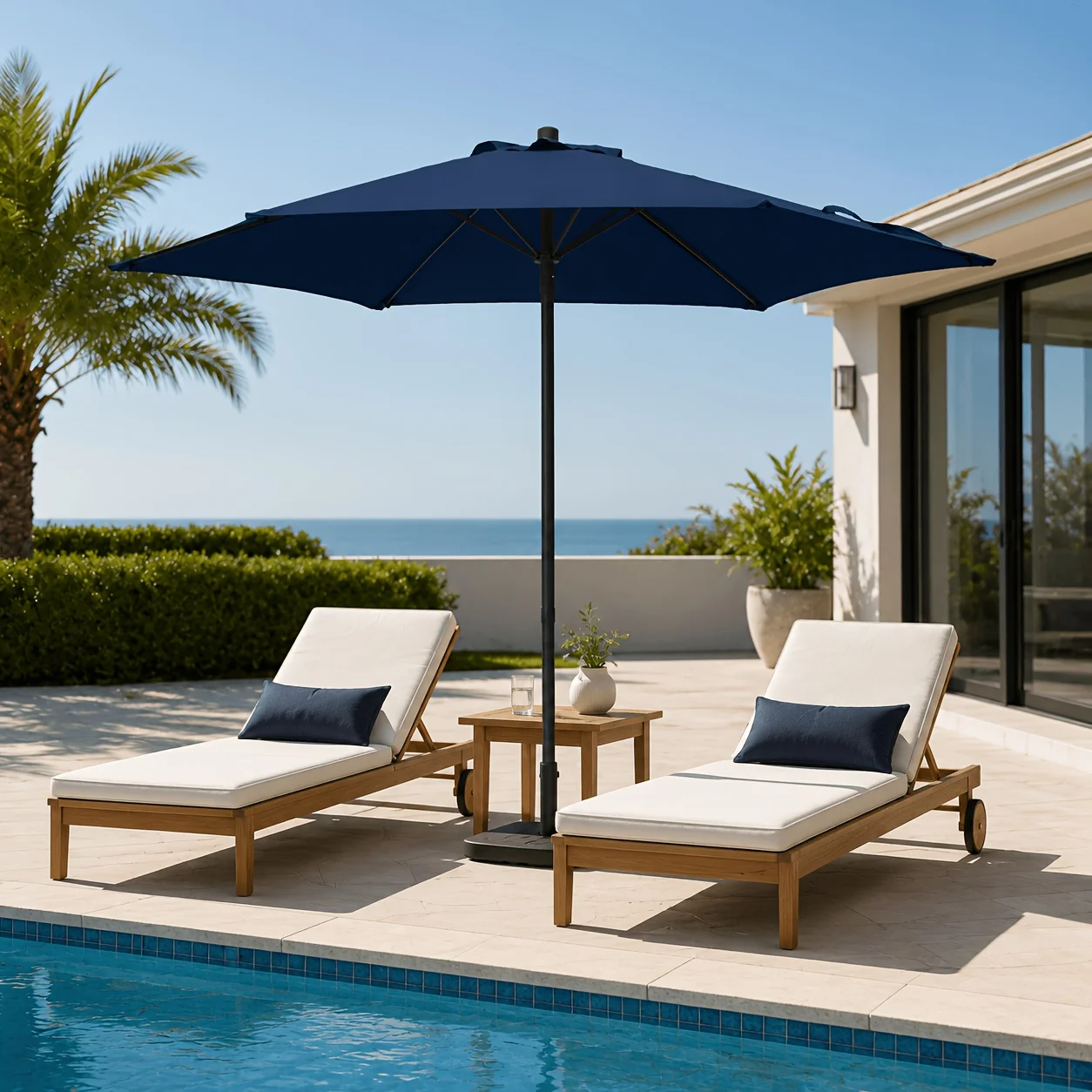7.5ft Outdoor Patio Umbrella with UV Protection, Heavy Duty Round Market Umbrella with 6 Sturdy Ribs & Air Vent, Patio Table Sun Shade for Garden, Deck, Backyard, Poolside & Beach. (No Base Included)
7.5ft Outdoor Patio Umbrella with UV Protection, Heavy Duty Round Market Umbrella with 6 Sturdy Ribs & Air Vent, Patio Table Sun Shade for Garden, Deck, Backyard, Poolside & Beach. (No Base Included)