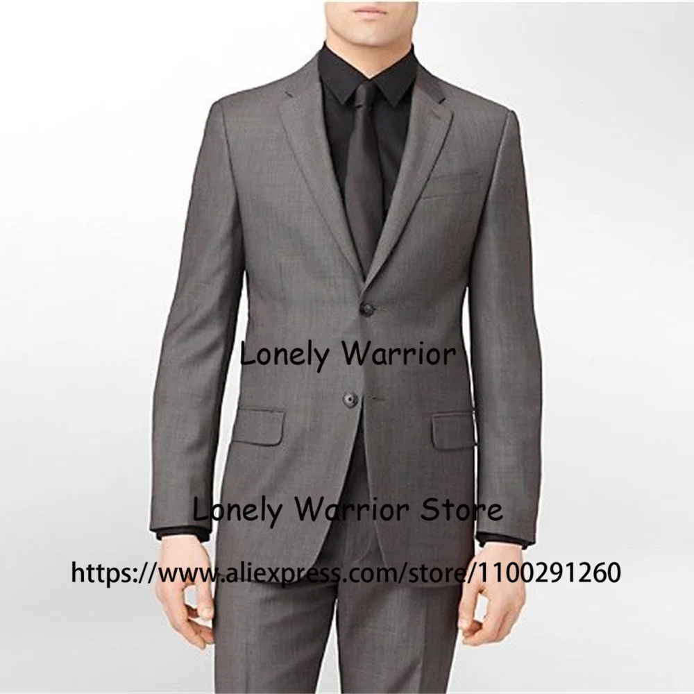 Fashion Grey Suit For Men Slim Fit Business Blazer Hombre Notched Lapel Wedding Groom Tuxedo Costume Homme 2 Piece Jacket Pants
Fashion Grey Suit For Men Slim Fit Business Blazer Hombre Notched Lapel Wedding Groom Tuxedo Costume Homme 2 Piece Jacket Pants