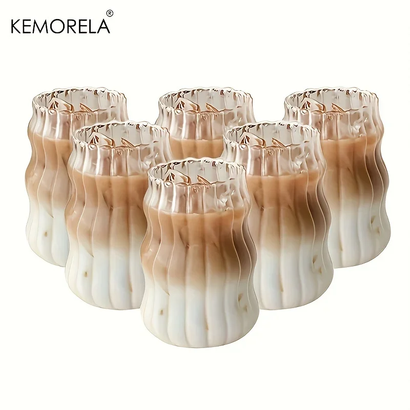 2/4/6PCS INS Glass Cup Heat-resistant Tumbler Drinkware Transparent Tea Juice Milk Coffee Mug Home Water Glasses Stripe Beer Mug
2/4/6PCS INS Glass Cup Heat-resistant Tumbler Drinkware Transparent Tea Juice Milk Coffee Mug Home Water Glasses Stripe Beer Mug