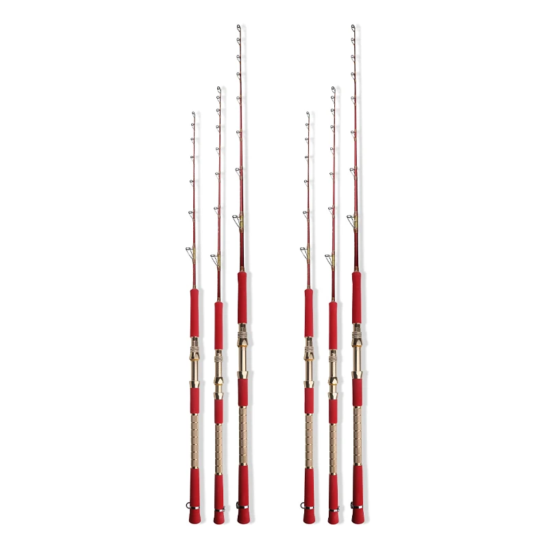 Red Color Ocean Sea Fishing Spinning Rod Carbon Fuji Guides Big Game Boat Fishing Rod 1.35m 1.55m 1.65m XH Boat Rod for Tuna
Red Color Ocean Sea Fishing Spinning Rod Carbon Fuji Guides Big Game Boat Fishing Rod 1.35m 1.55m 1.65m XH Boat Rod for Tuna