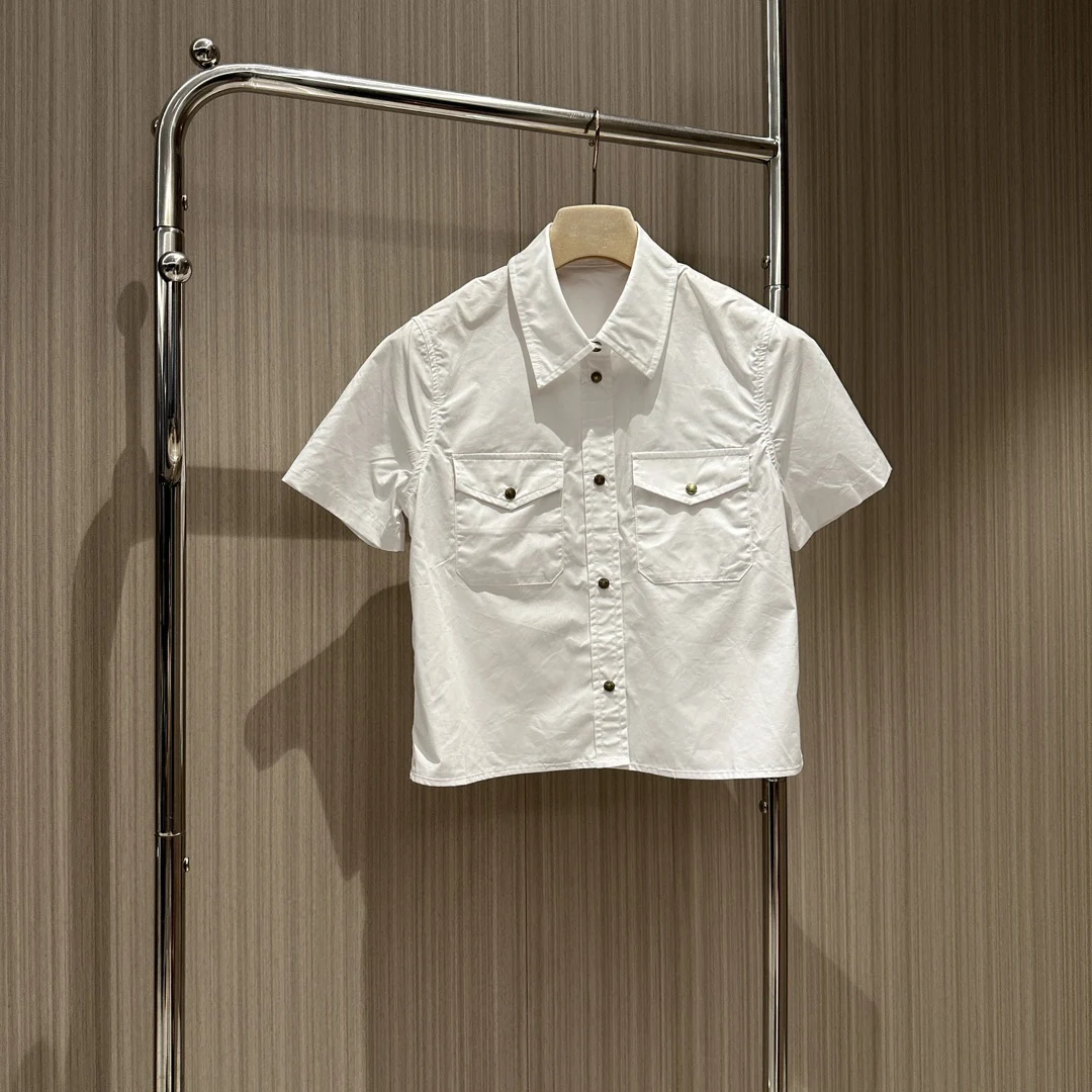 2024 Women's Clothing Pocket decoration age-reducing shirt Spring Summer New No84
2024 Women's Clothing Pocket decoration age-reducing shirt Spring Summer New No84