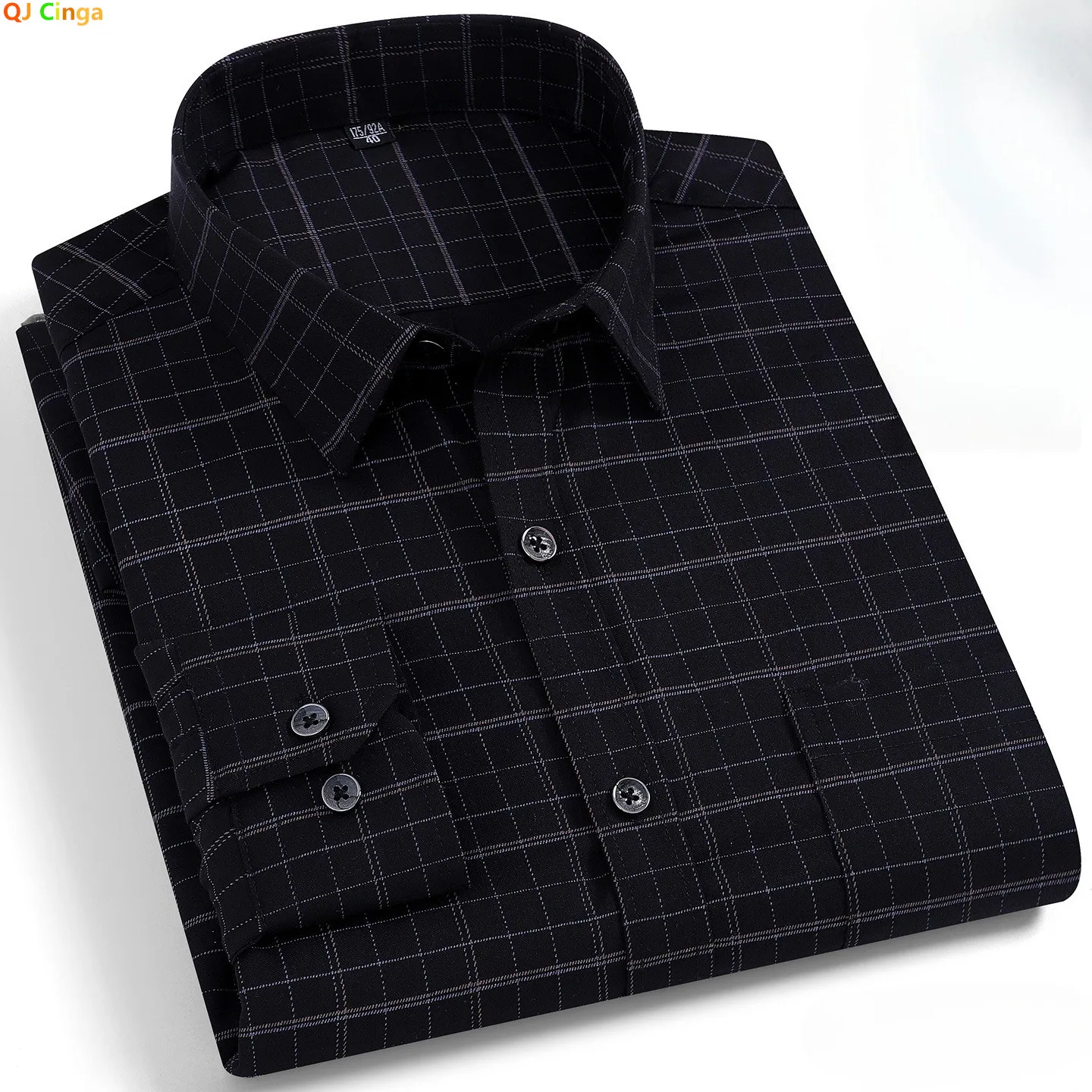 Men's Black Long-sleeve Plaid Shirt for Spring and Fall; Wrinkle-resistant, Quick-drying, Casual Stretch Shirt. White,Gray,Blue.
Men's Black Long-sleeve Plaid Shirt for Spring and Fall; Wrinkle-resistant, Quick-drying, Casual Stretch Shirt. White,Gray,Blue.
