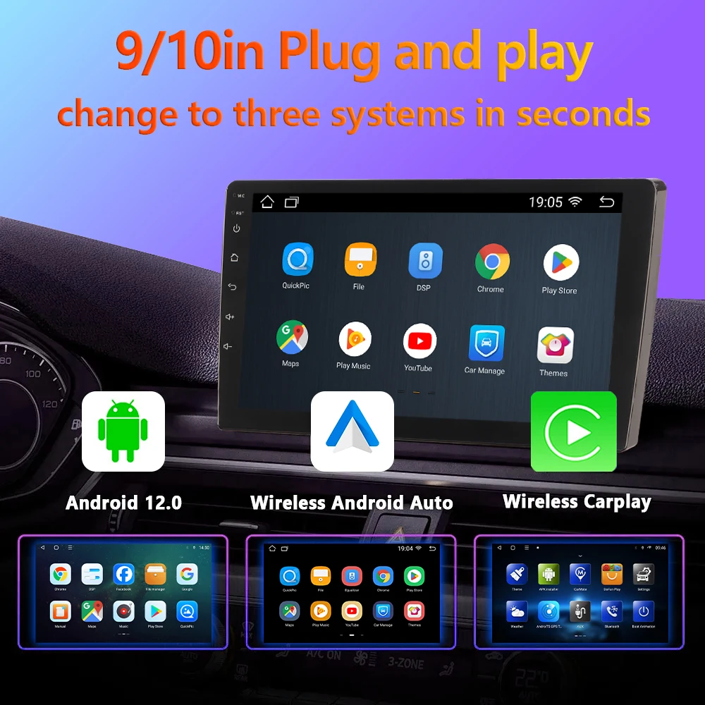 BOSSCAR QLED Touchscreen Android12 Multimedia 7‘’9‘’10‘’HD 2Din Car Radio Carplay Universal FM GPS Player BT WIFI Auto Autoradio
BOSSCAR QLED Touchscreen Android12 Multimedia 7‘’9‘’10‘’HD 2Din Car Radio Carplay Universal FM GPS Player BT WIFI Auto Autoradio