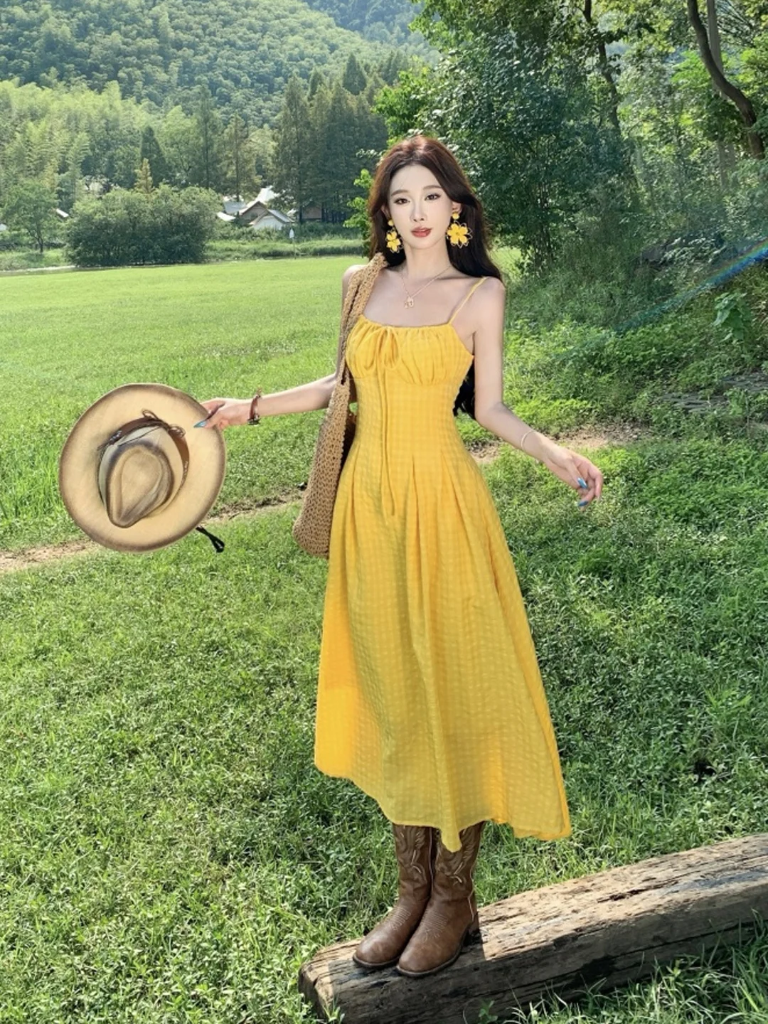 Летняя юбка-трапеция с завышенной талией, однотонная, из мягкой ткани, для фотосессий, для путешествий...
Летняя юбка-трапеция с завышенной талией, однотонная, из мягкой ткани, для фотосессий, для путешествий...