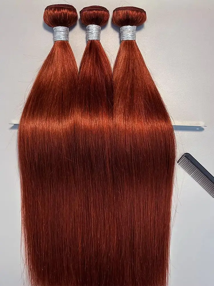 100% Human Hair Reddish Brown Human Hair Bundles Bone Straight Copper Red Hair Weft 15A Virgin Remy Hair Extension 1/3/4Pcs
100% Human Hair Reddish Brown Human Hair Bundles Bone Straight Copper Red Hair Weft 15A Virgin Remy Hair Extension 1/3/4Pcs