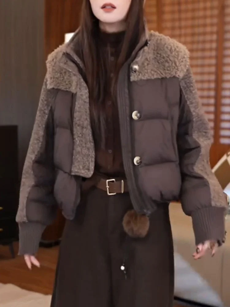 Ladies Thiened ort Cotton Jaet 2026 Winter New Design Color Blo Lazy Sle Faionable Warm Women's Outerwear
Ladies Thiened ort Cotton Jaet 2026 Winter New Design Color Blo Lazy Sle Faionable Warm Women's Outerwear