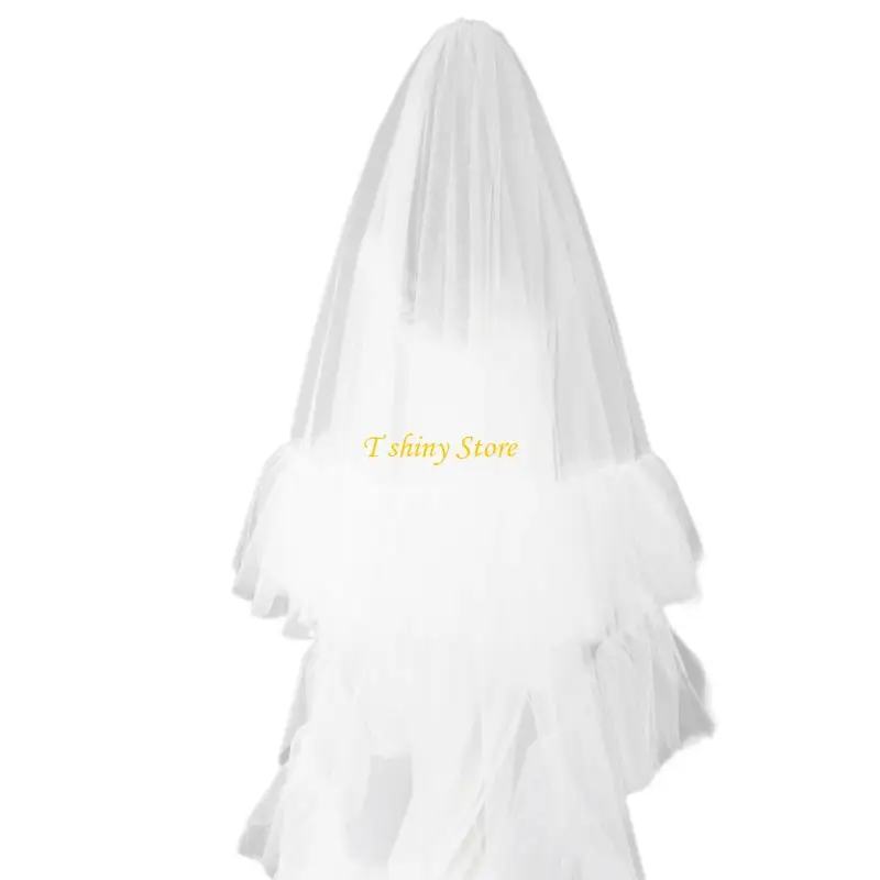 N58F Beautifully Bridal Veil Soft Breathable Wedding Veil Fashionable Bridal Veil for Christian Weddings
N58F Beautifully Bridal Veil Soft Breathable Wedding Veil Fashionable Bridal Veil for Christian Weddings