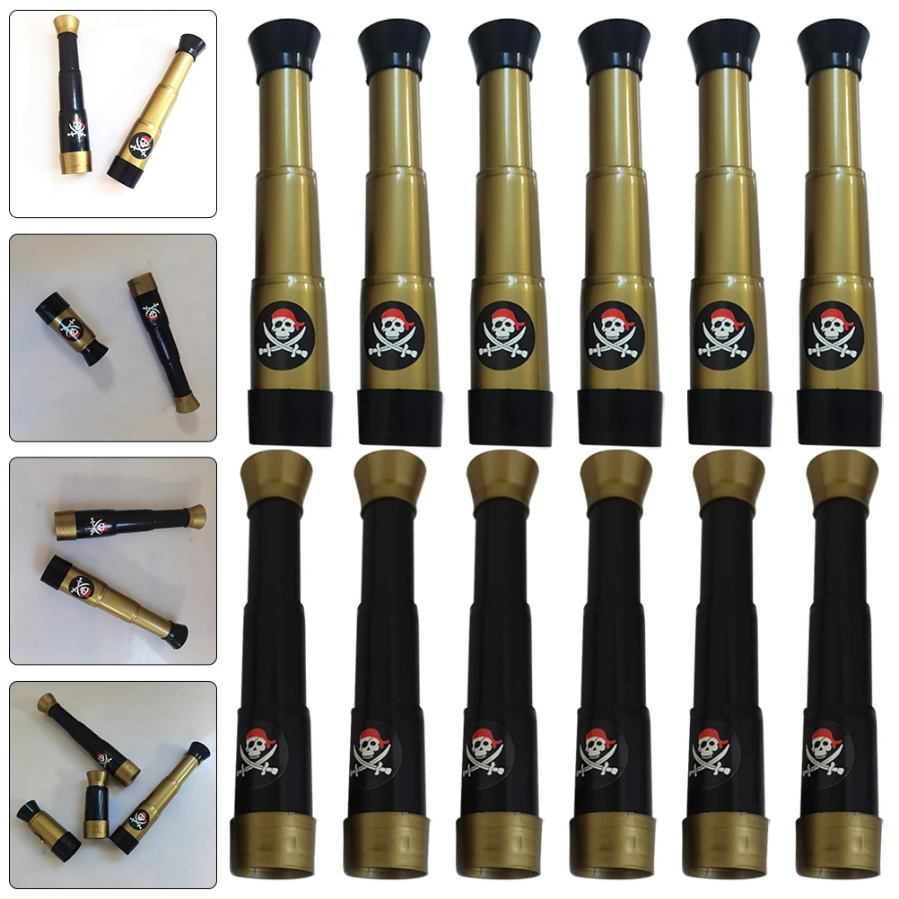 12pcs Kids Telescope Toy Pirate Decor Monocular Plastic Prop Handheld Children Adventure Plaything Camping Hiking
12pcs Kids Telescope Toy Pirate Decor Monocular Plastic Prop Handheld Children Adventure Plaything Camping Hiking