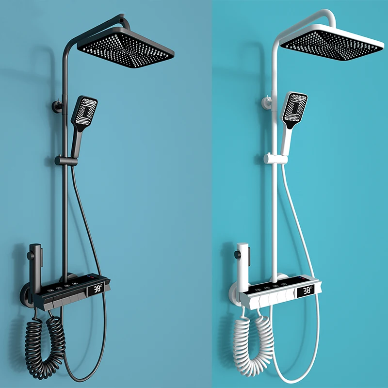 Becola Bathroom White And Black Bathtub Shower Faucet Showerhead Showerhead Set Mixer Valve Shower System Wall Mounted
Becola Bathroom White And Black Bathtub Shower Faucet Showerhead Showerhead Set Mixer Valve Shower System Wall Mounted