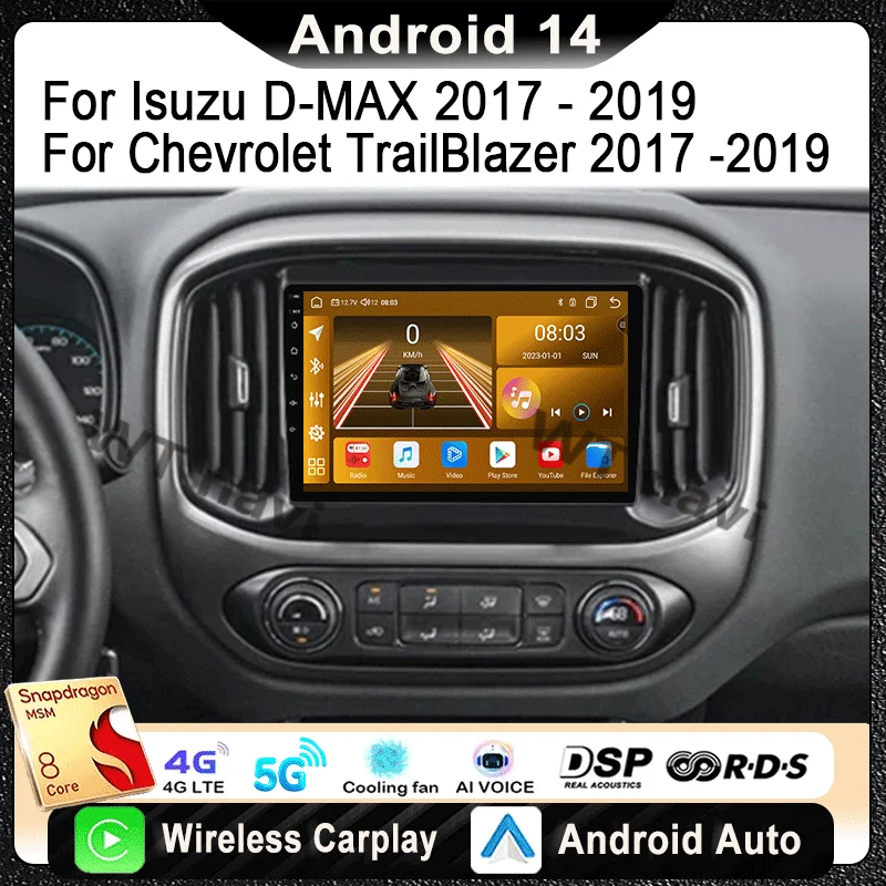 For Chevrolet TrailBlazer 2017 - 2019 For Isuzu D-MAX 2017 - 2019 Car Radio Multimedia Video Player Navigation Stereo GPS WIFI
For Chevrolet TrailBlazer 2017 - 2019 For Isuzu D-MAX 2017 - 2019 Car Radio Multimedia Video Player Navigation Stereo GPS WIFI