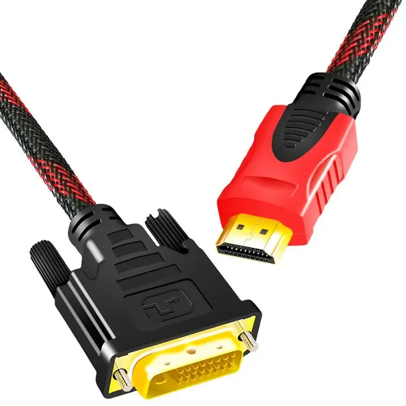HDMI to DVI Cable Bi-Directional Conversion Data Cable dvi24 1 to HDMI Cable High Definition Television Monitor Projector Cable
HDMI to DVI Cable Bi-Directional Conversion Data Cable dvi24 1 to HDMI Cable High Definition Television Monitor Projector Cable