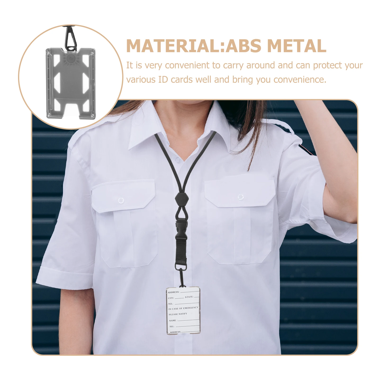1pc Badge Cover Lanyard Detachable Name Tag Case Work Id Badge Holder Pass Holder Work Pass Student Office Supplies
1pc Badge Cover Lanyard Detachable Name Tag Case Work Id Badge Holder Pass Holder Work Pass Student Office Supplies