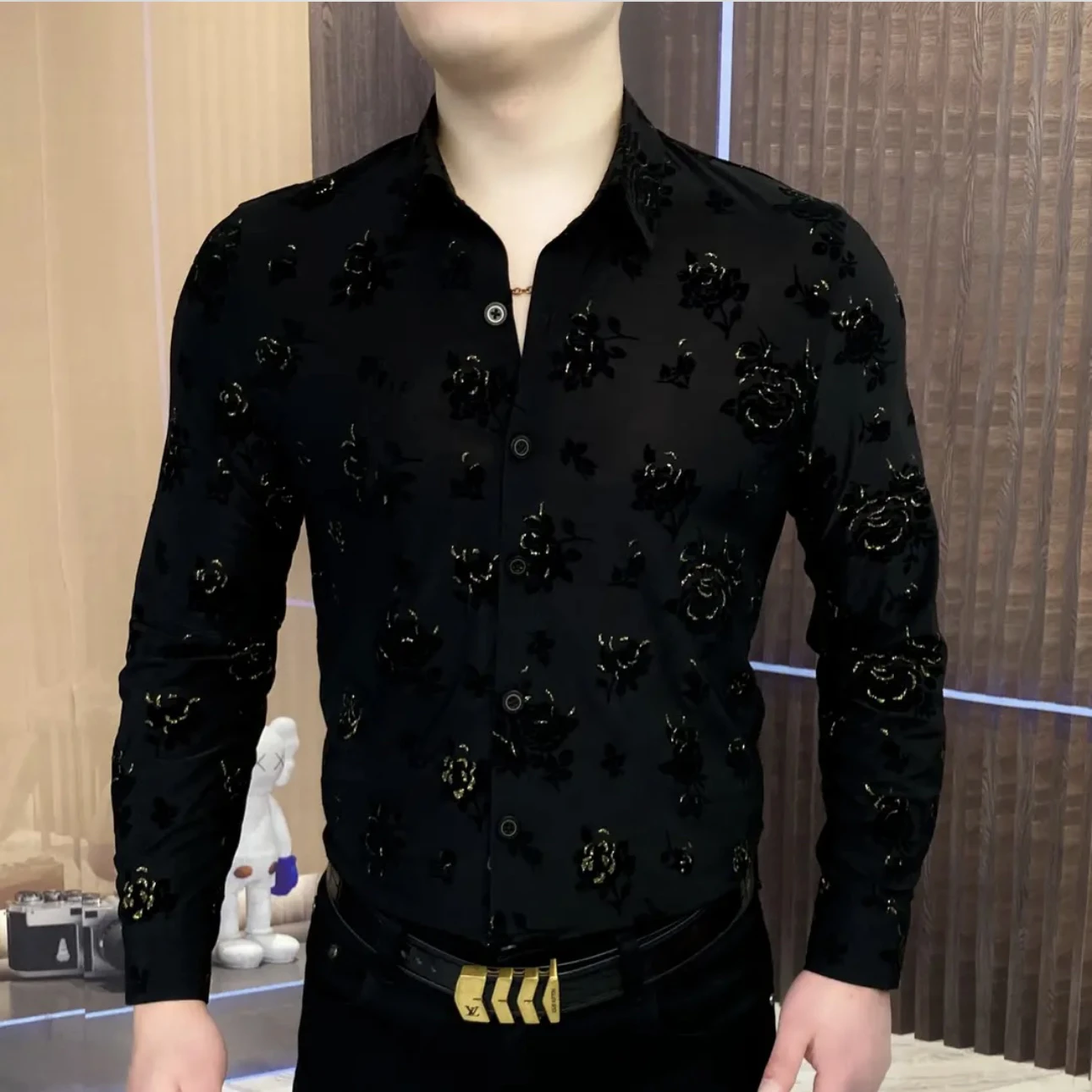 Men's Long Sve Floed Floral irt Slim Fit Faionable Bla Gold Rose Euro Sle Spring New Arrival Breathable Polyeste...
Men's Long Sve Floed Floral irt Slim Fit Faionable Bla Gold Rose Euro Sle Spring New Arrival Breathable Polyeste...